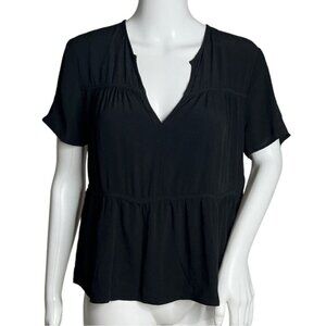 Black Madewell Tiered Shirt XS